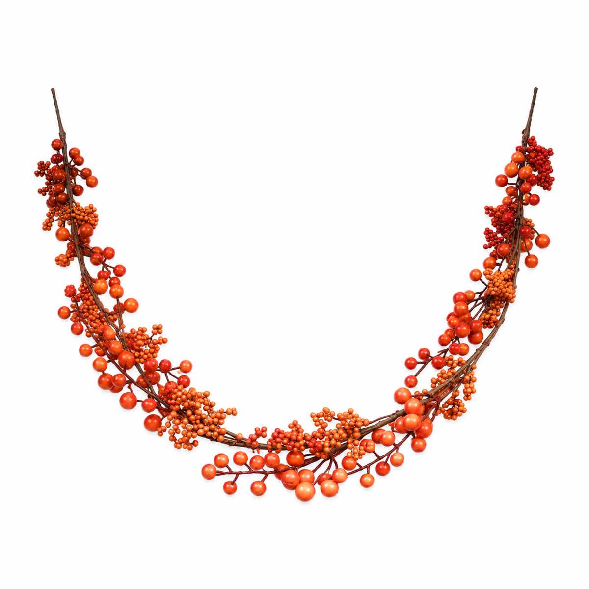 Guirlande bessen oranje 150 cm