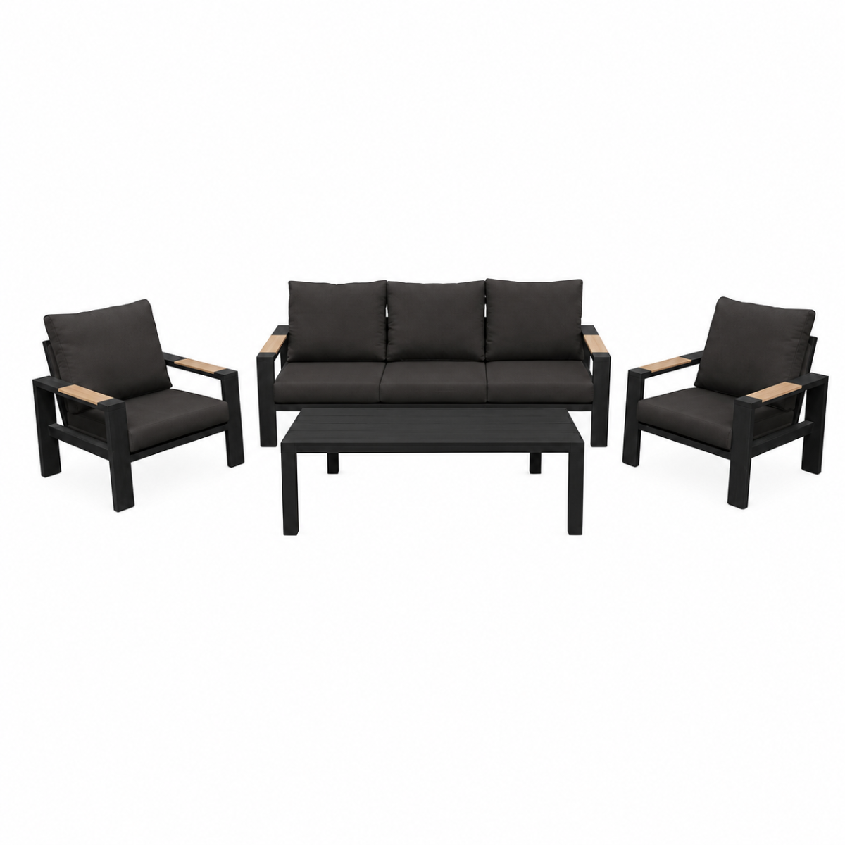 Royal Seasons Loungeset 5-zits Memphis Zwart