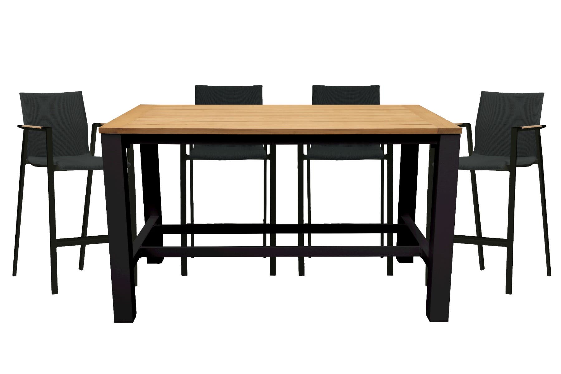 Royal Seasons Barset 4-zits Atlanta Zwart