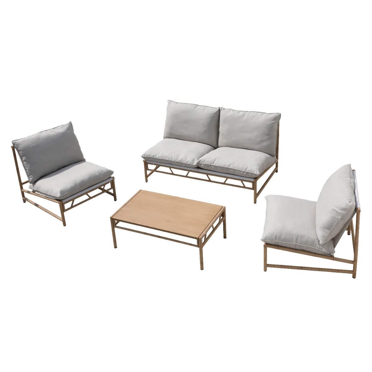 Ease up Loungeset 4-zits Sapa Naturel