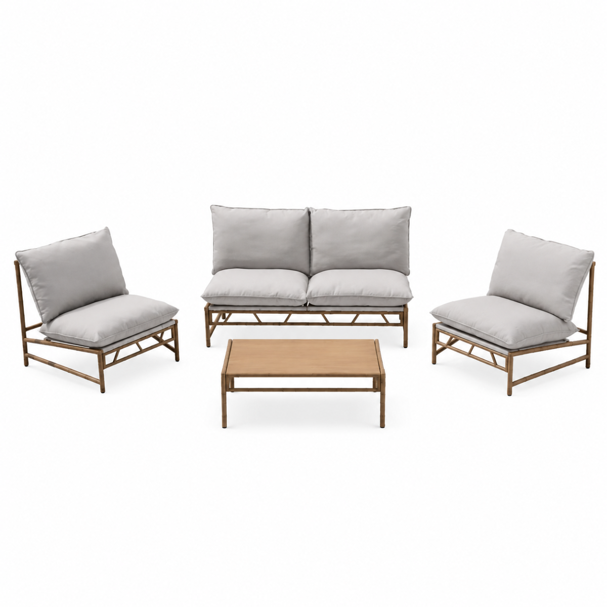 Ease up Loungeset 4-zits Sapa Naturel