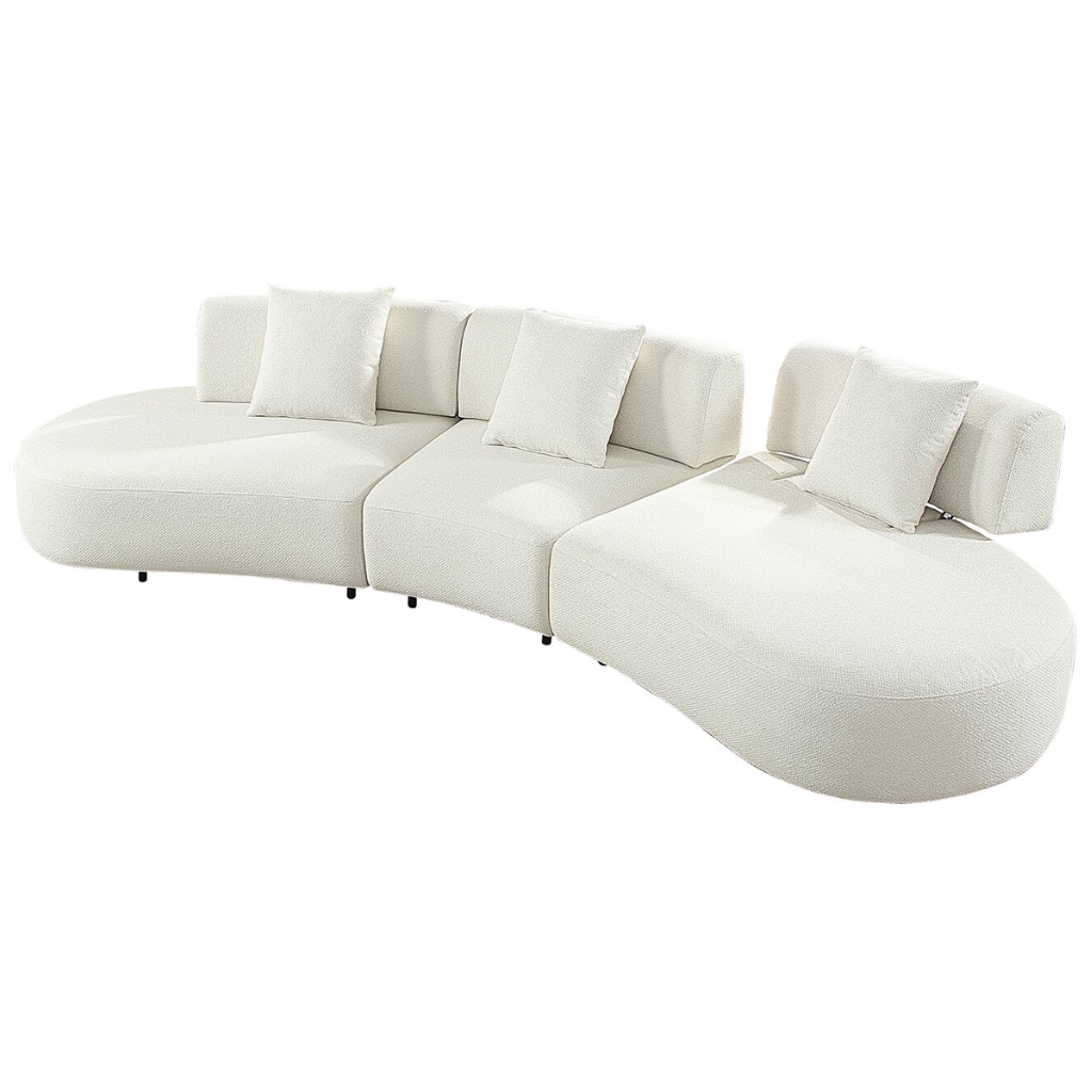 24Seven Bank Capri Vijfzits Zand 378 x 146 x 78 cm