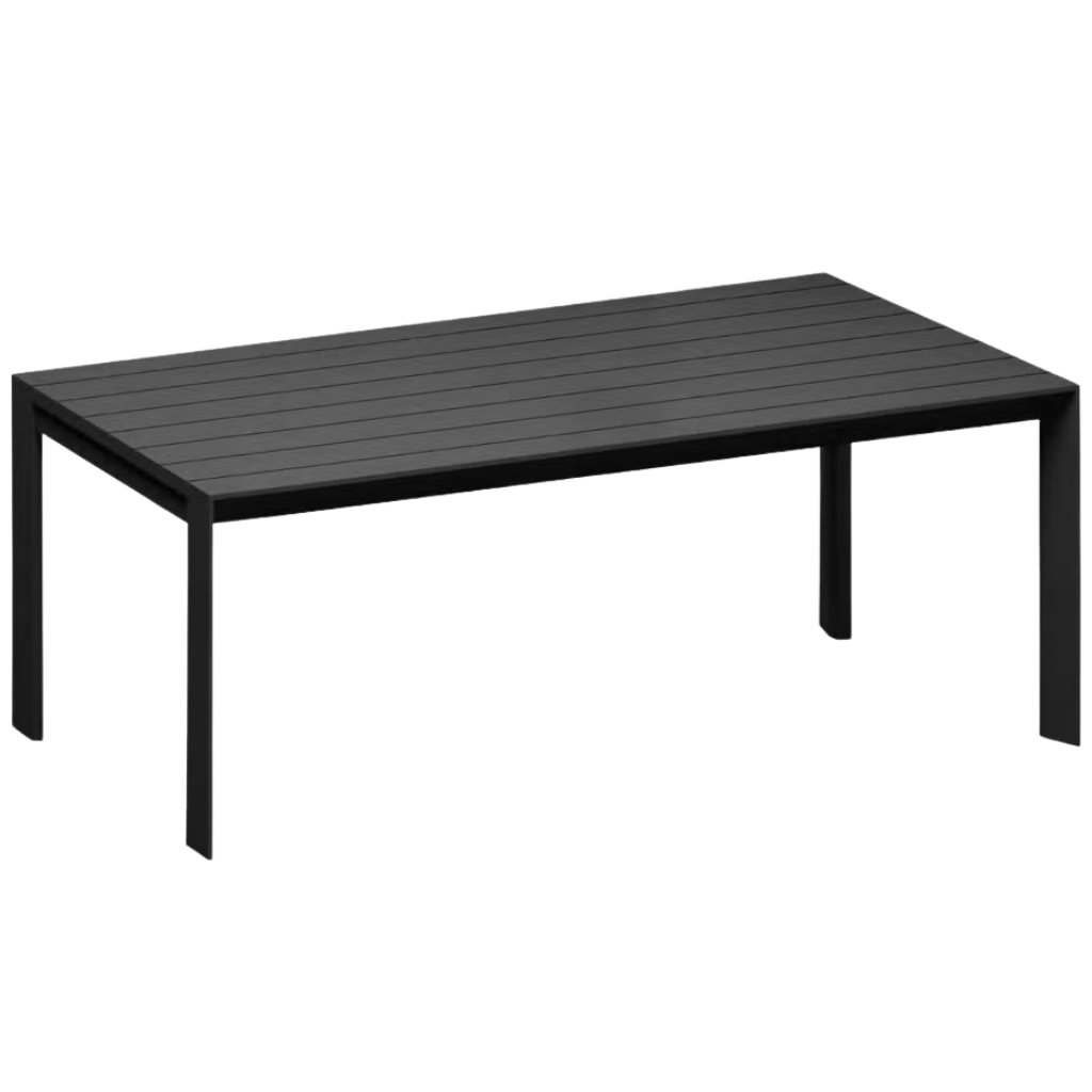 Royal Seasons Tafel Noordwijk Zwart 160 x 100 x 77 cm