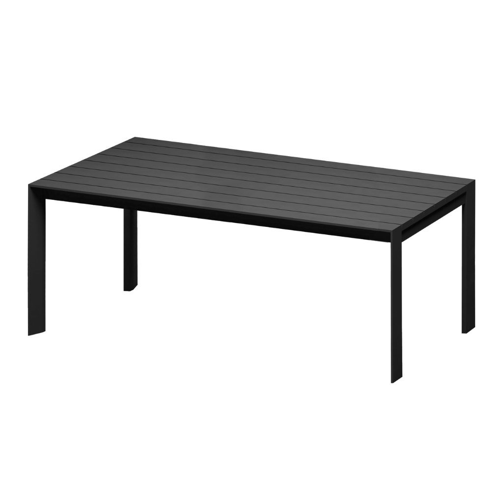 Royal Seasons Noordwijk tafel zwart 220 x 100 x 77 cm