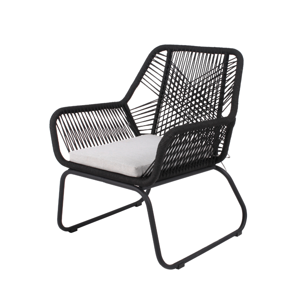 Ease up Loungestoel Napoli Zwart 66 x 66 x 81 cm