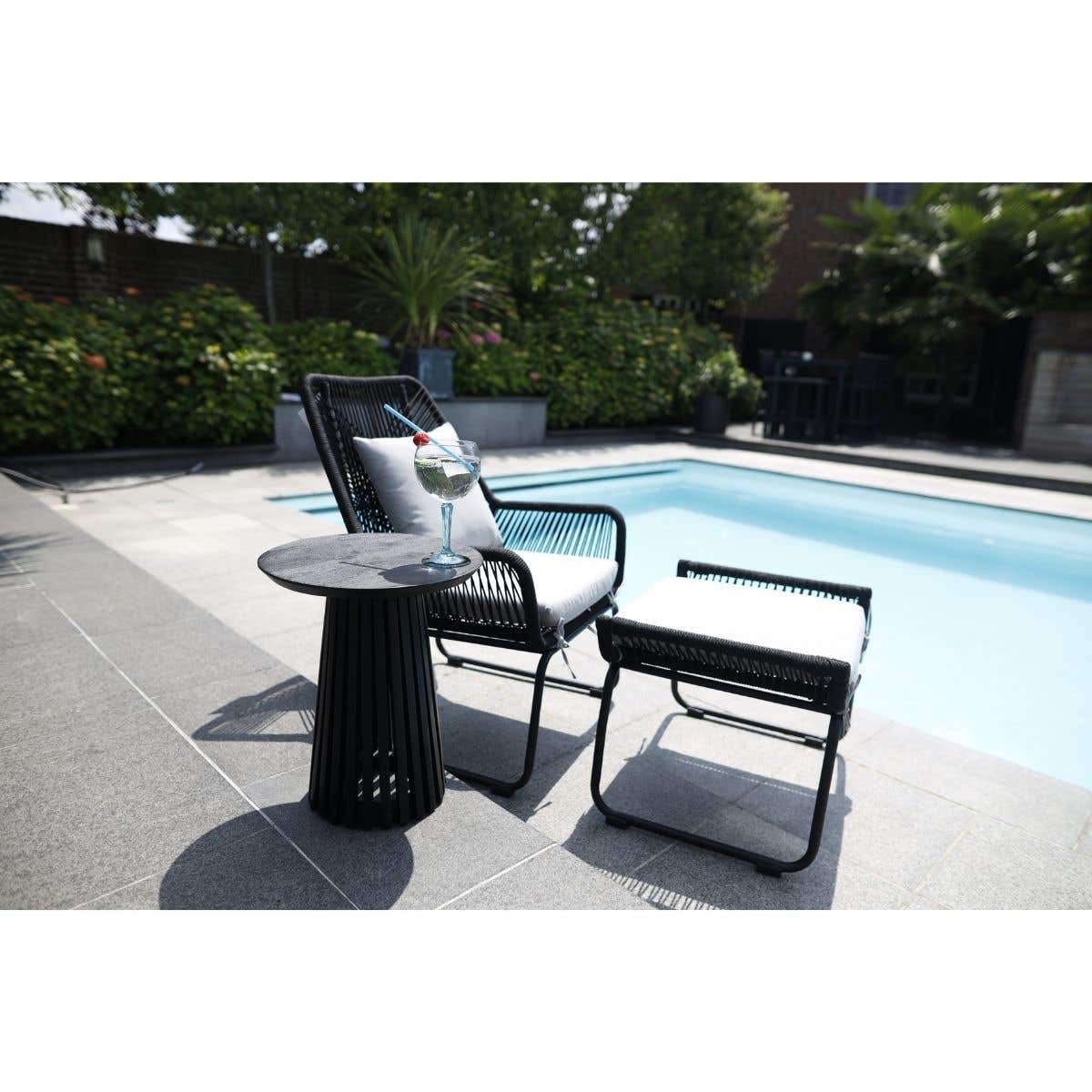 Ease up Loungestoel Napoli Zwart 66 x 66 x 81 cm