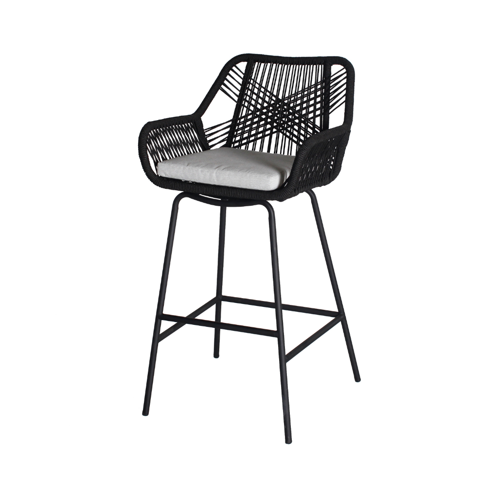 Ease up Barstoel Napoli Zwart 55 x 60 x 108 cm