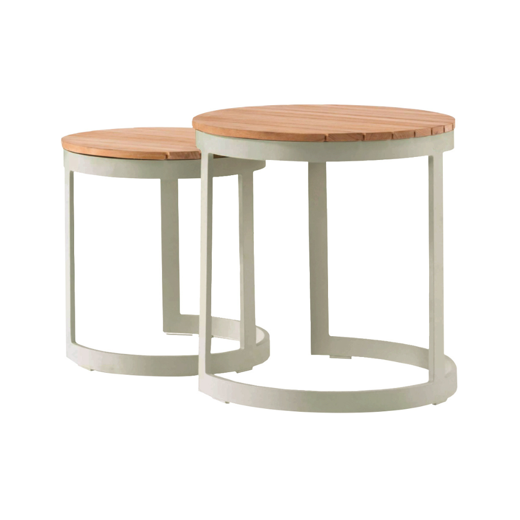 Royal Seasons Bijzettafel Neverland Zand 52/44 x 52/46 cm