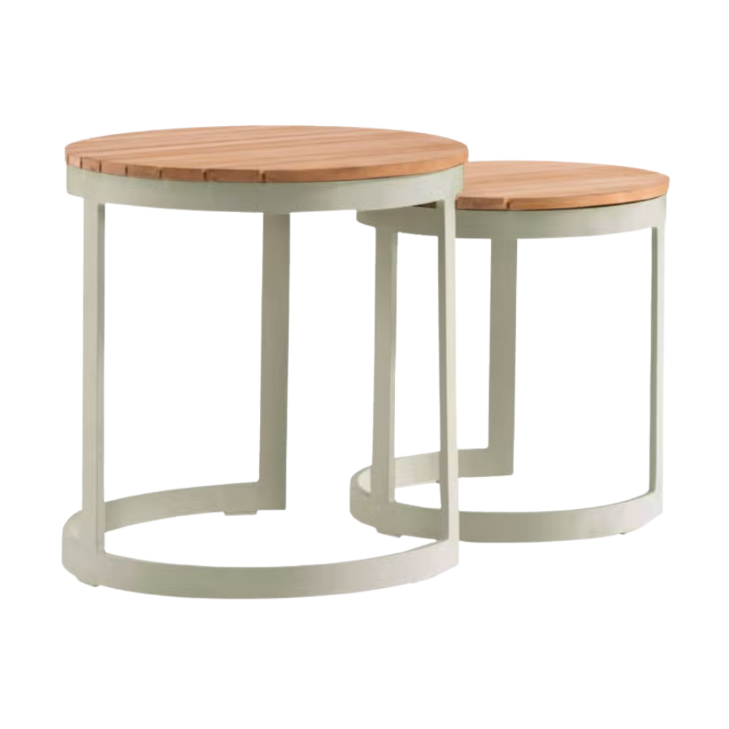 Royal Seasons Bijzettafel Neverland Zand 52/44 x 52/46 cm