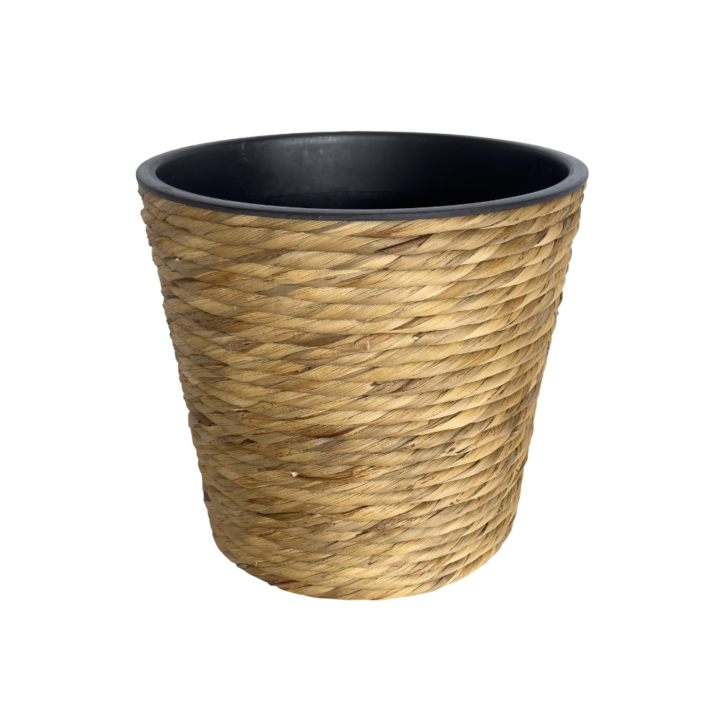Pot twisted weave natural D 34 x H 31