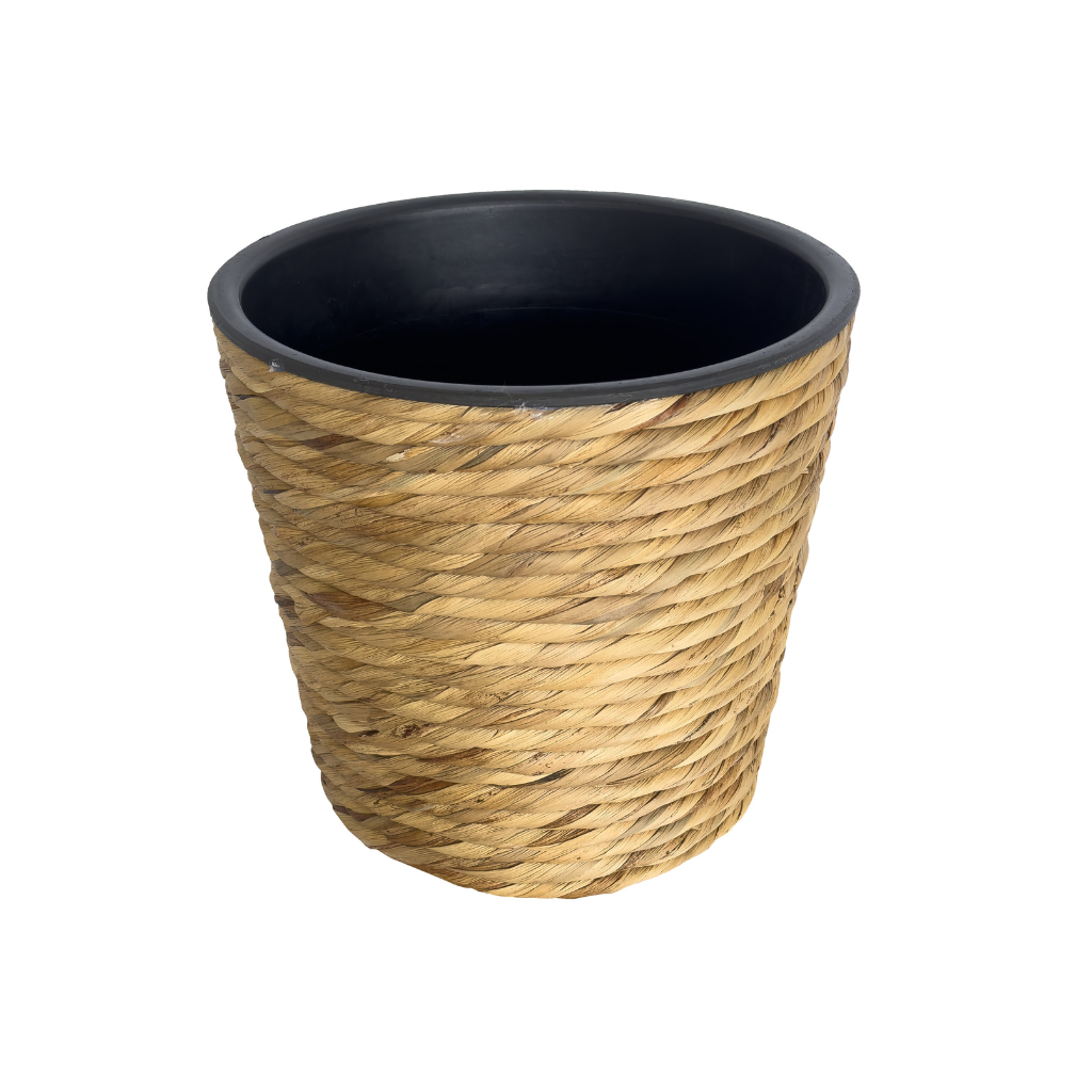 Pot twisted weave natural D 30 x H 28