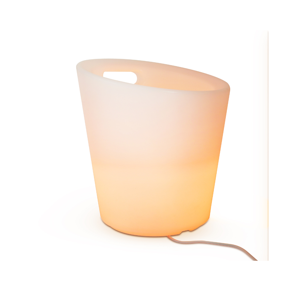 IJsbucket met LED verlichting 27 x 30 cm oplaadbaar