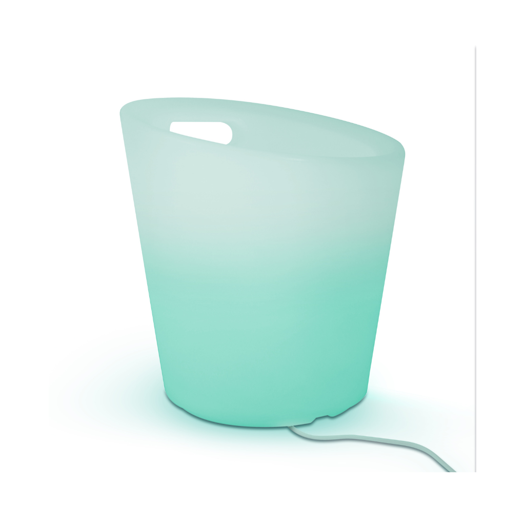 IJsbucket met LED verlichting 27 x 30 cm oplaadbaar