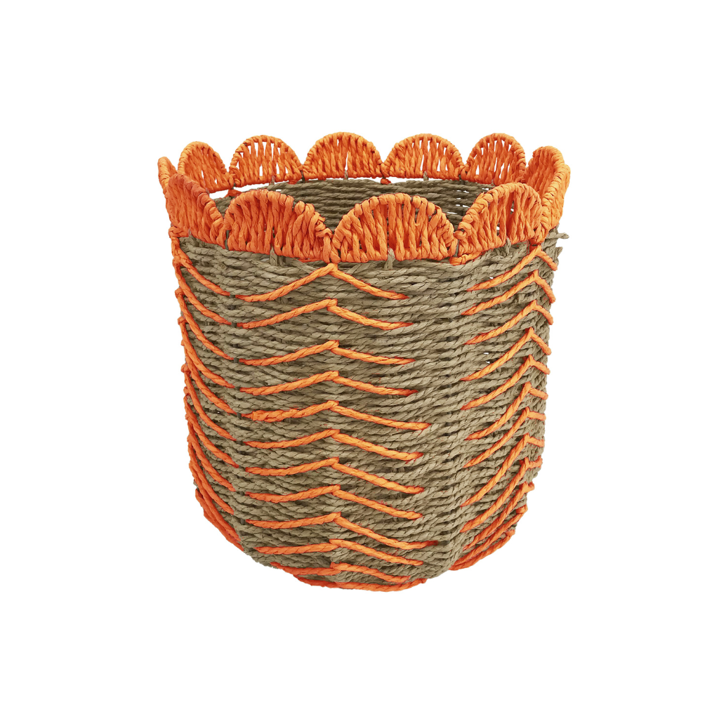Mand D 35 x H 35 cm oranje
