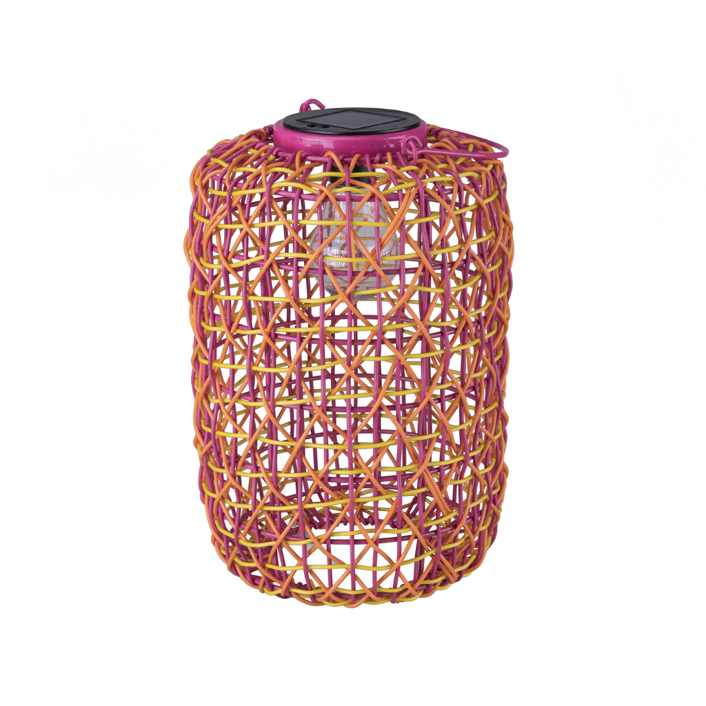Solar lantaarn 20 x 30 cm roze