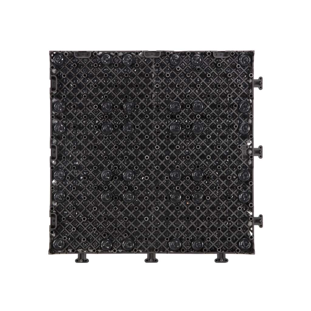 Terrastegel Qlik travertin mozaiek grey 30 x 30cm 6 stuks
