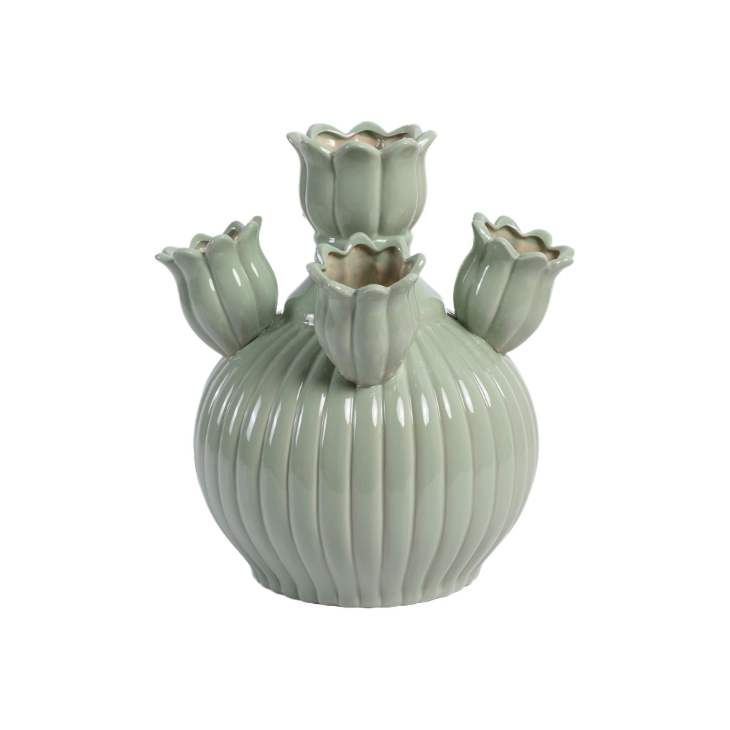 Tulpenvaas klein sage green 23 x 30 cm