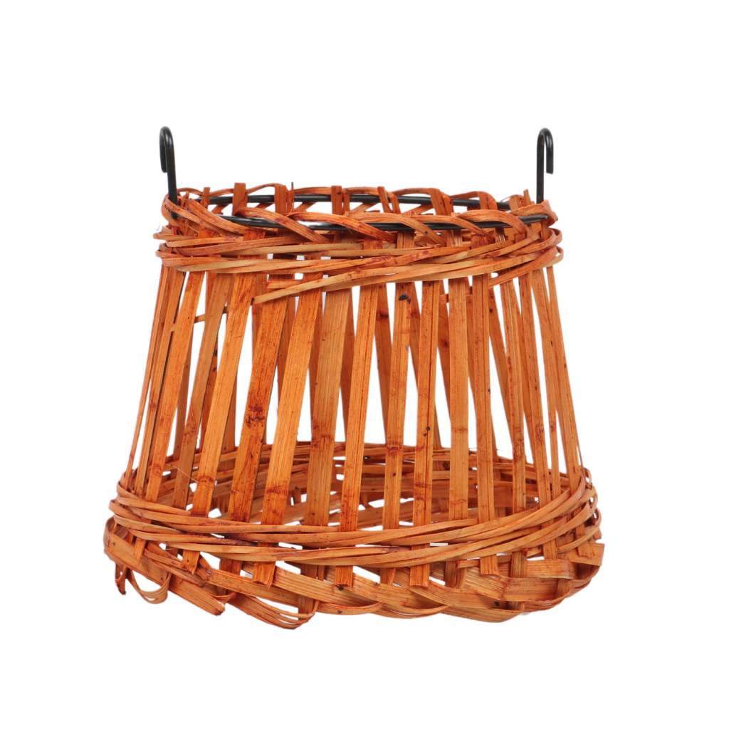 Lampenkapje bruin 14 x 11 cm