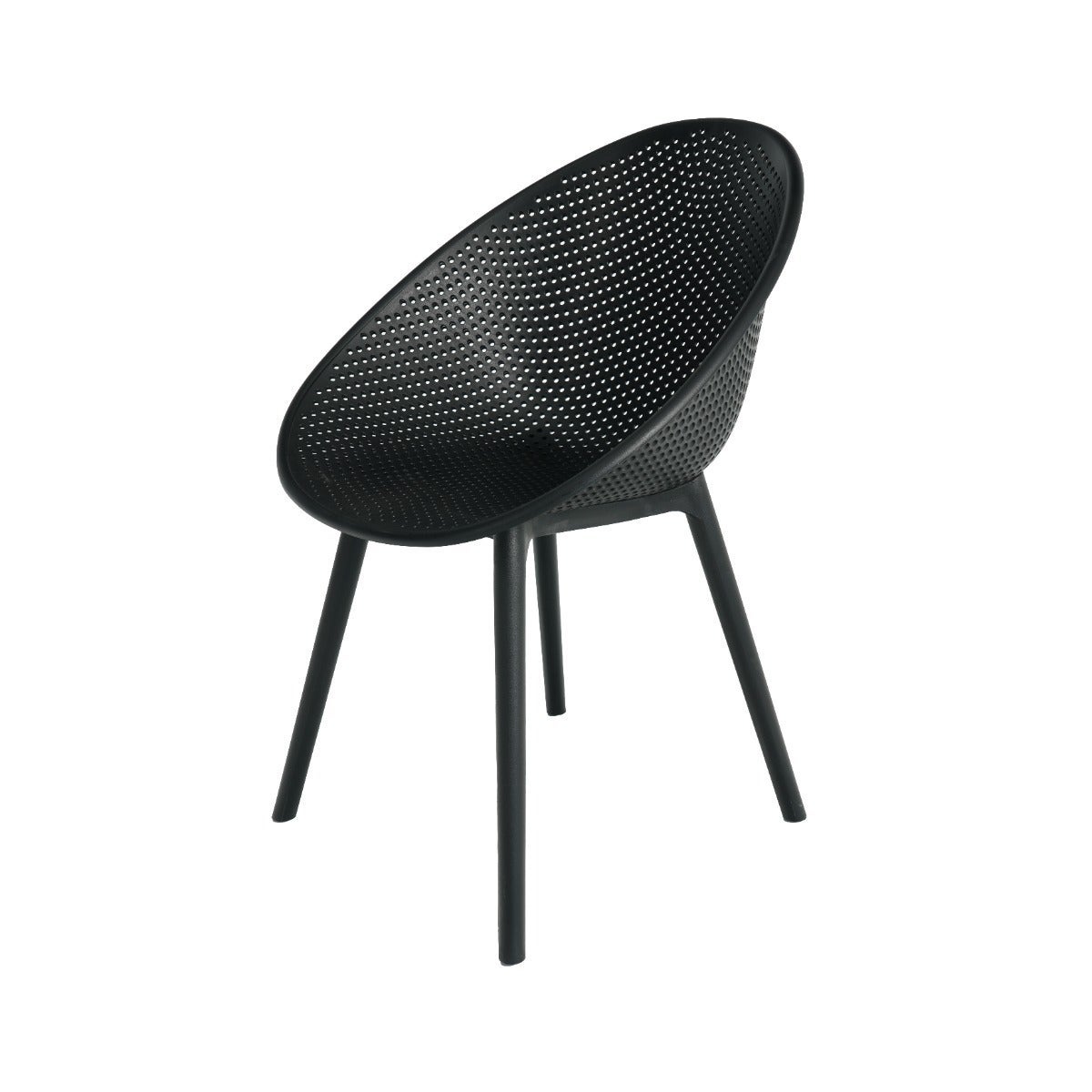 Ease Up Boas dining tuinstoel kunststof zwart