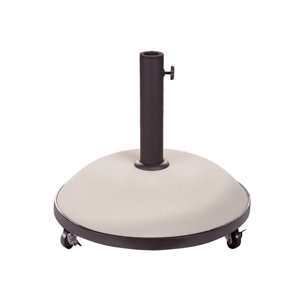 Royal Seasons Tirana Parasolvoet 5Kg Cream Op Wielen Rond Beige 50 x 42 cm