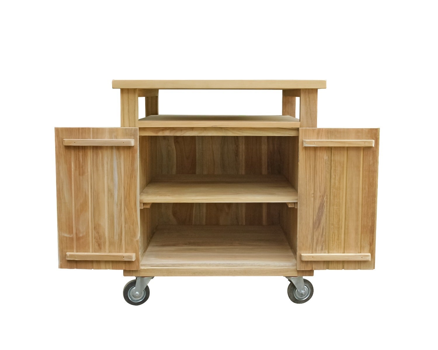 Timber Dynamite Kamado kast deurtjes en wieltjes