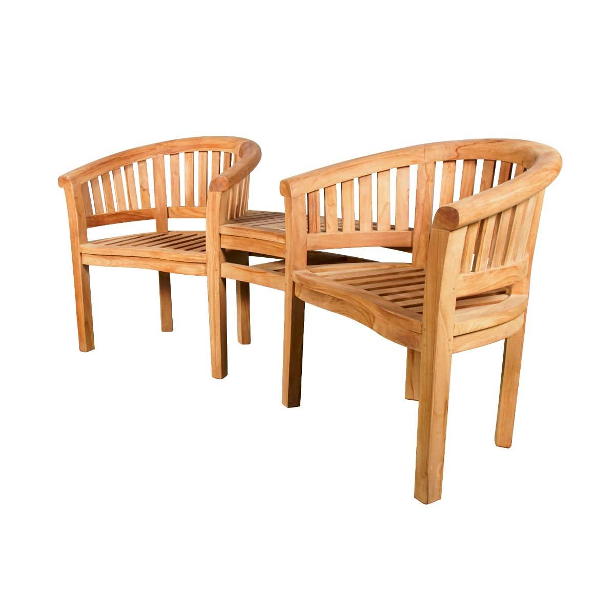 Timber Tete-a-tete Bananenbank 4-zits Musa  Naturel 184 x 67.5 x 83.5 cm