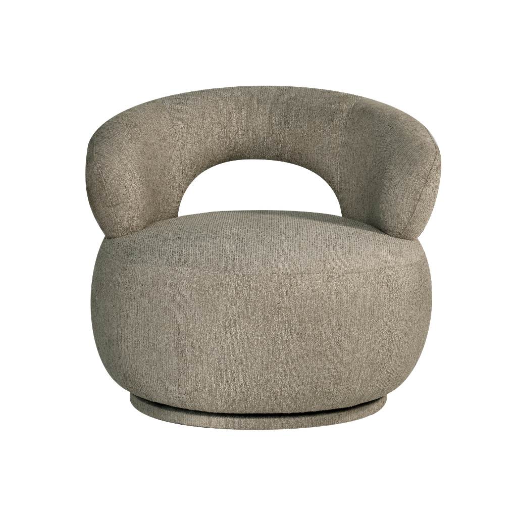 24Seven Draaifauteuil Faro Taupe 81 x 82,5 x 75,5 cm