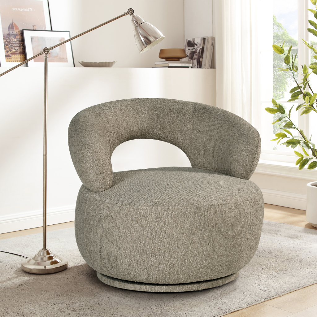 24Seven Draaifauteuil Faro Taupe 81 x 82,5 x 75,5 cm