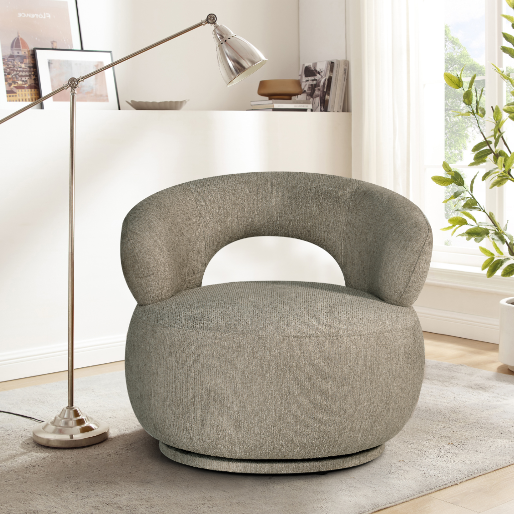 24Seven Draaifauteuil Faro Taupe 81 x 82,5 x 75,5 cm