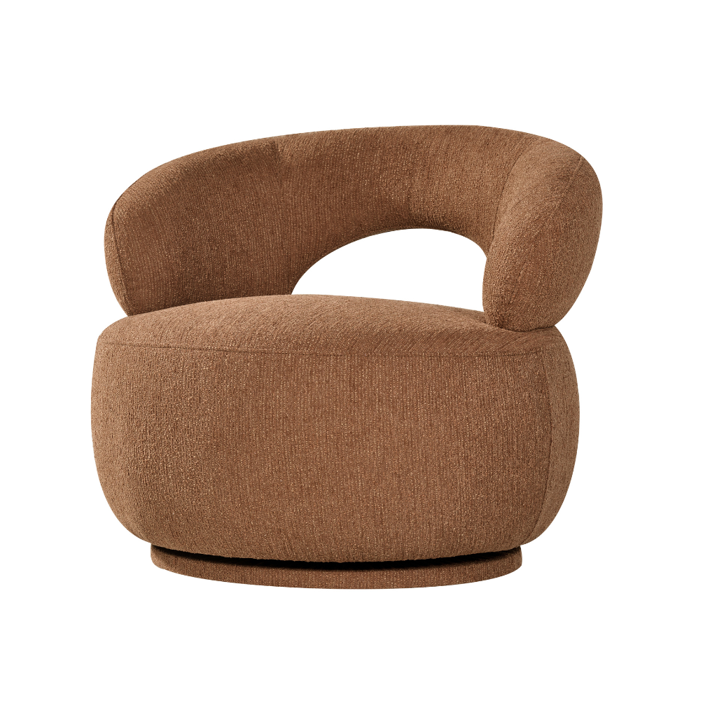24Seven Draaifauteuil Faro Brick Geel 81 x 82,5 x 75,5 cm