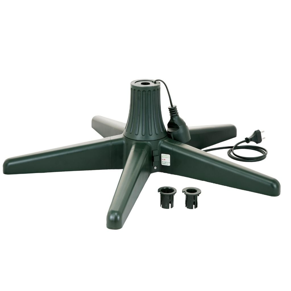 Kunstkerstboomstandaard draaibaar met stekker groen 65 x 20.5 cm