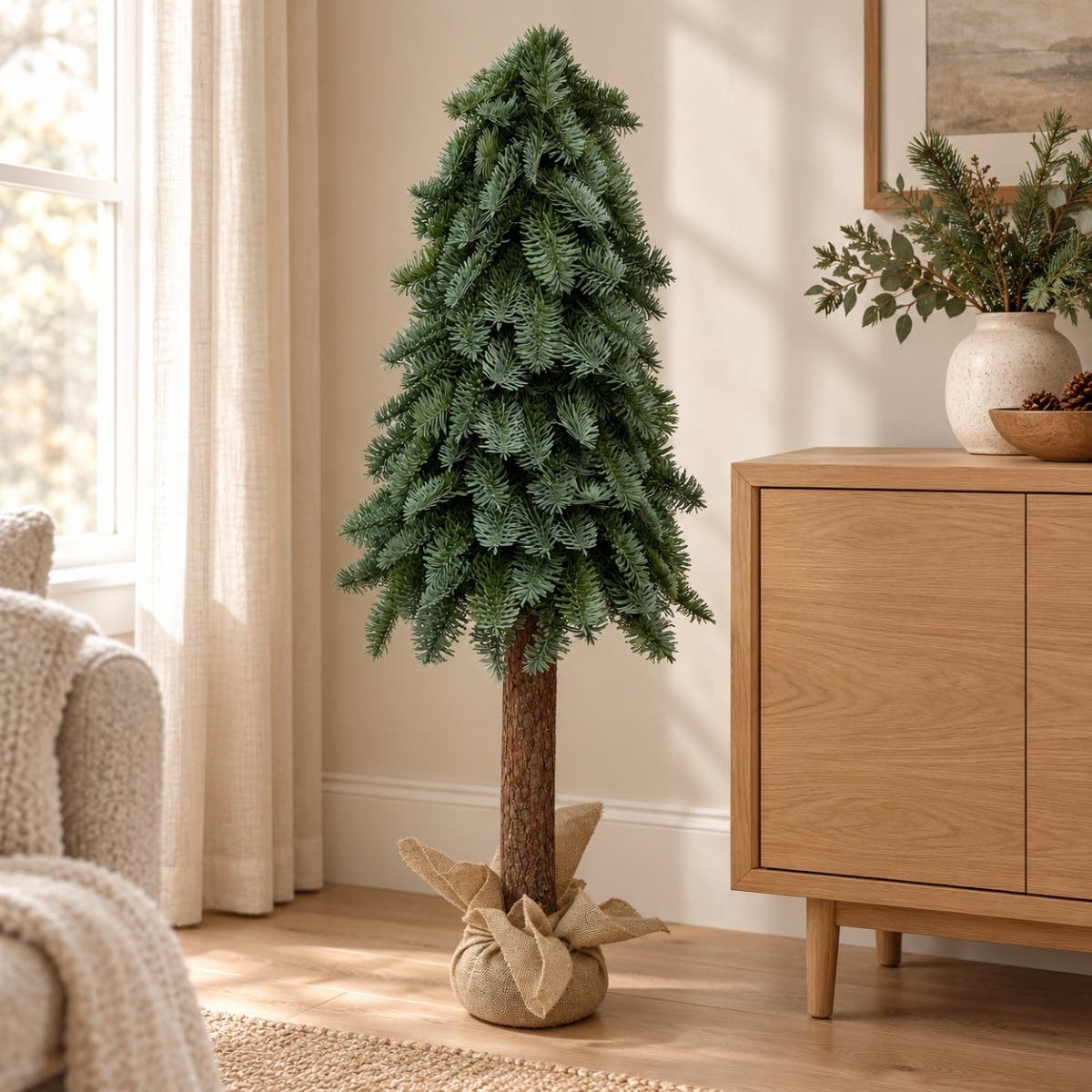 Evergreen Kunstkerstboom Nobilis op Stam 100 x 50 cm
