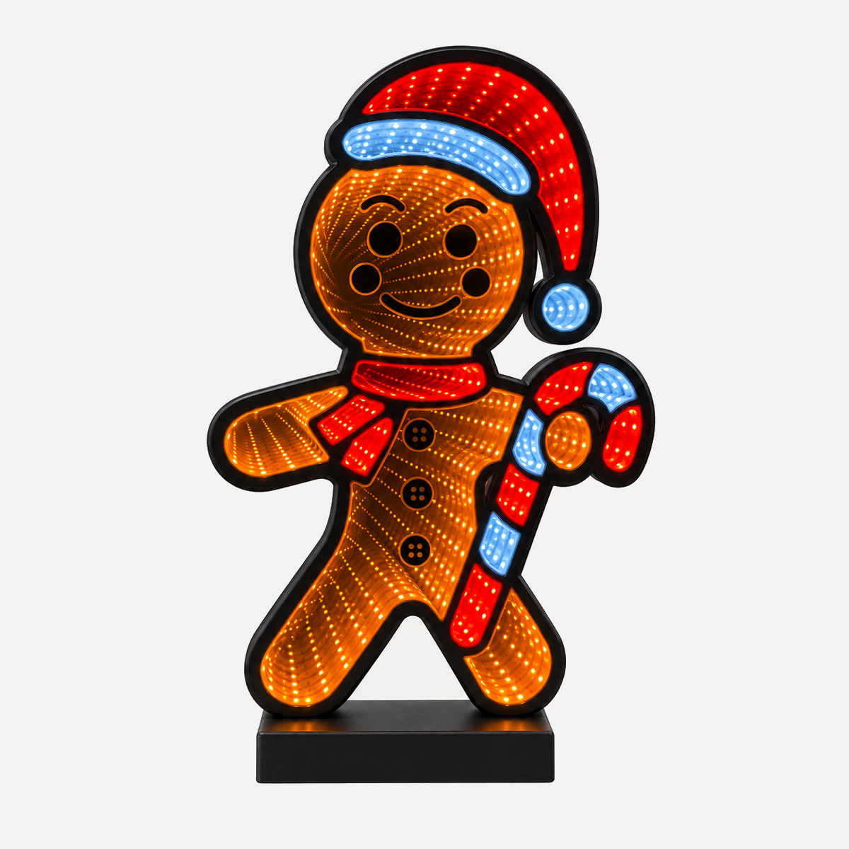 De Bosrand Verlicht Kerstfiguur Infinity Gingerbread 25 x 40 cm