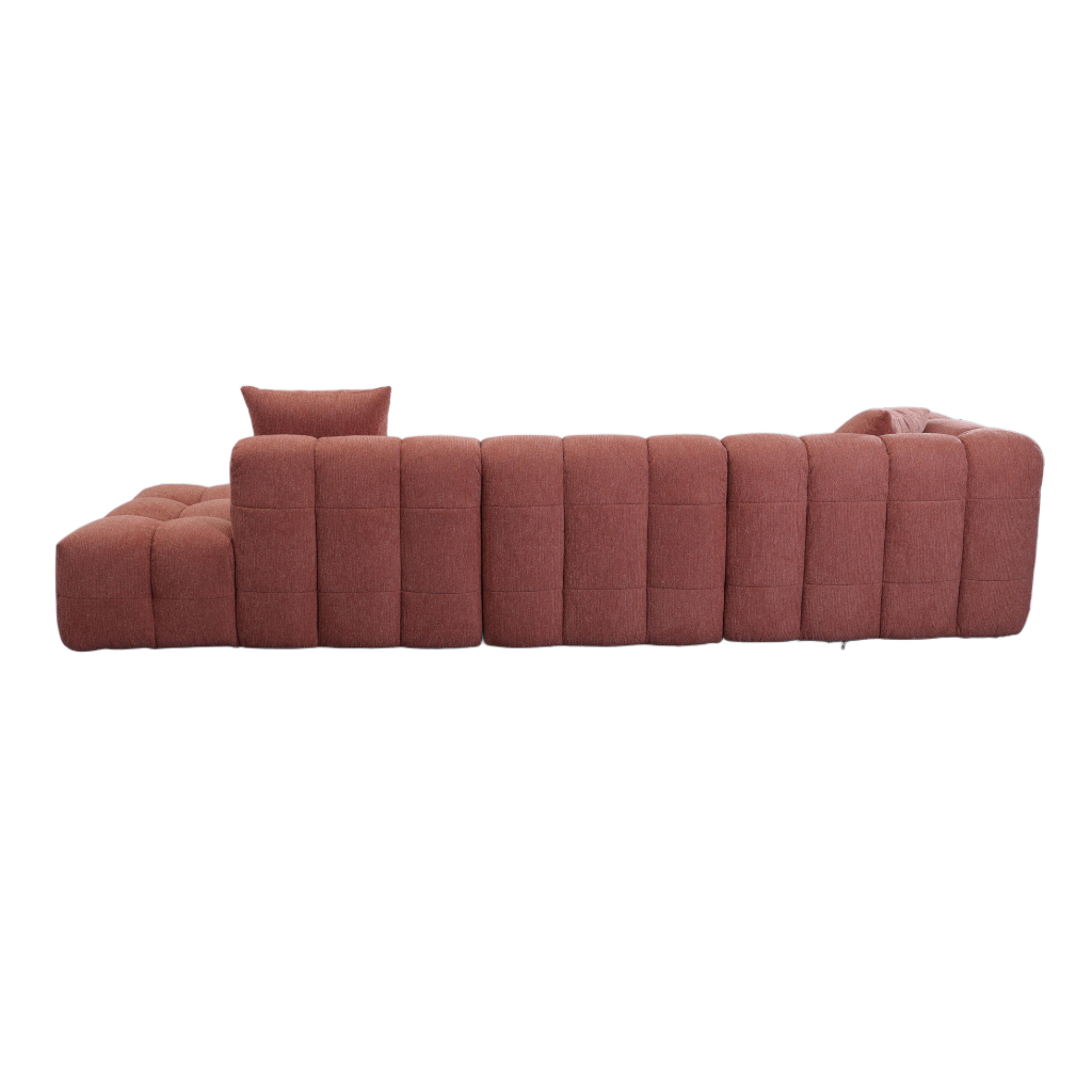24Seven Hoekbank Maia Brick Rood 312 x 103/166 x 70 cm