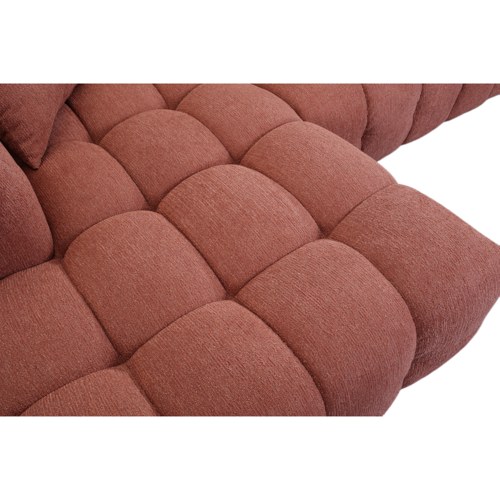 24Seven Hoekbank Maia Brick Rood 312 x 103/166 x 70 cm