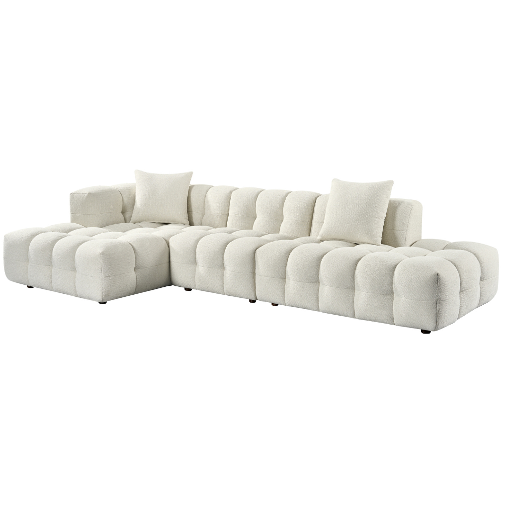 24Seven Hoekbank Maia Zand 312 x 103/166 x 70 cm