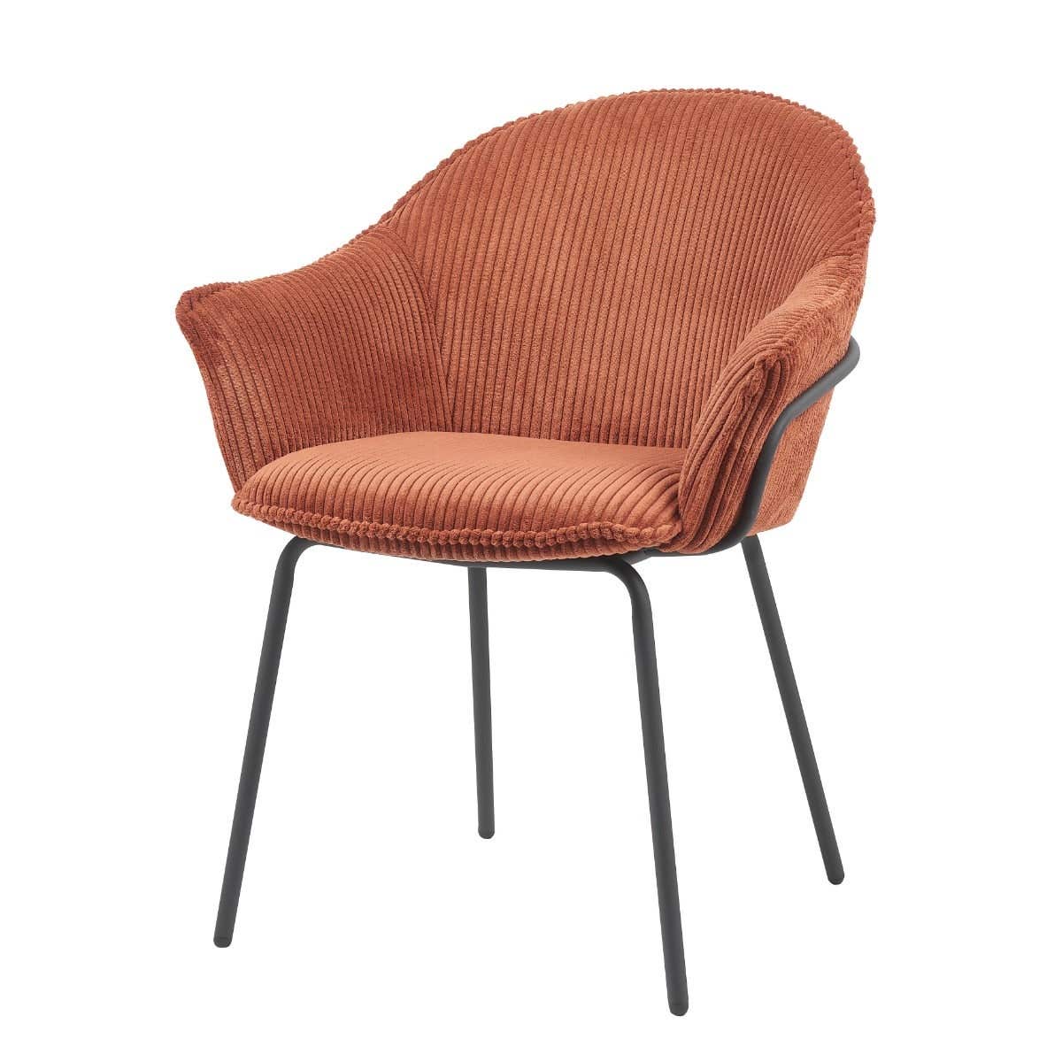 24Seven Seven Eetkamerstoel Ciro Auburn Koper 66 x 64 x 83 cm