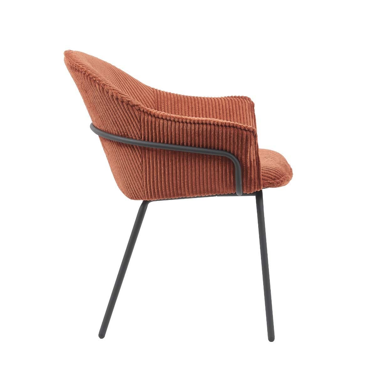 24Seven Seven Eetkamerstoel Ciro Auburn Koper 66 x 64 x 83 cm
