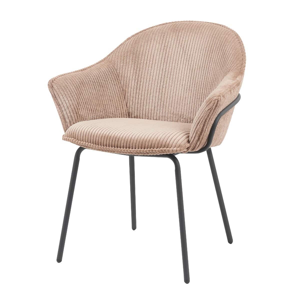 24Seven Seven Eetkamerstoel Ciro Mocha Beige 66 x 64 x 83 cm