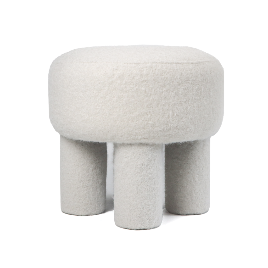 24Seven Poef Lima crème 43 x 43 cm