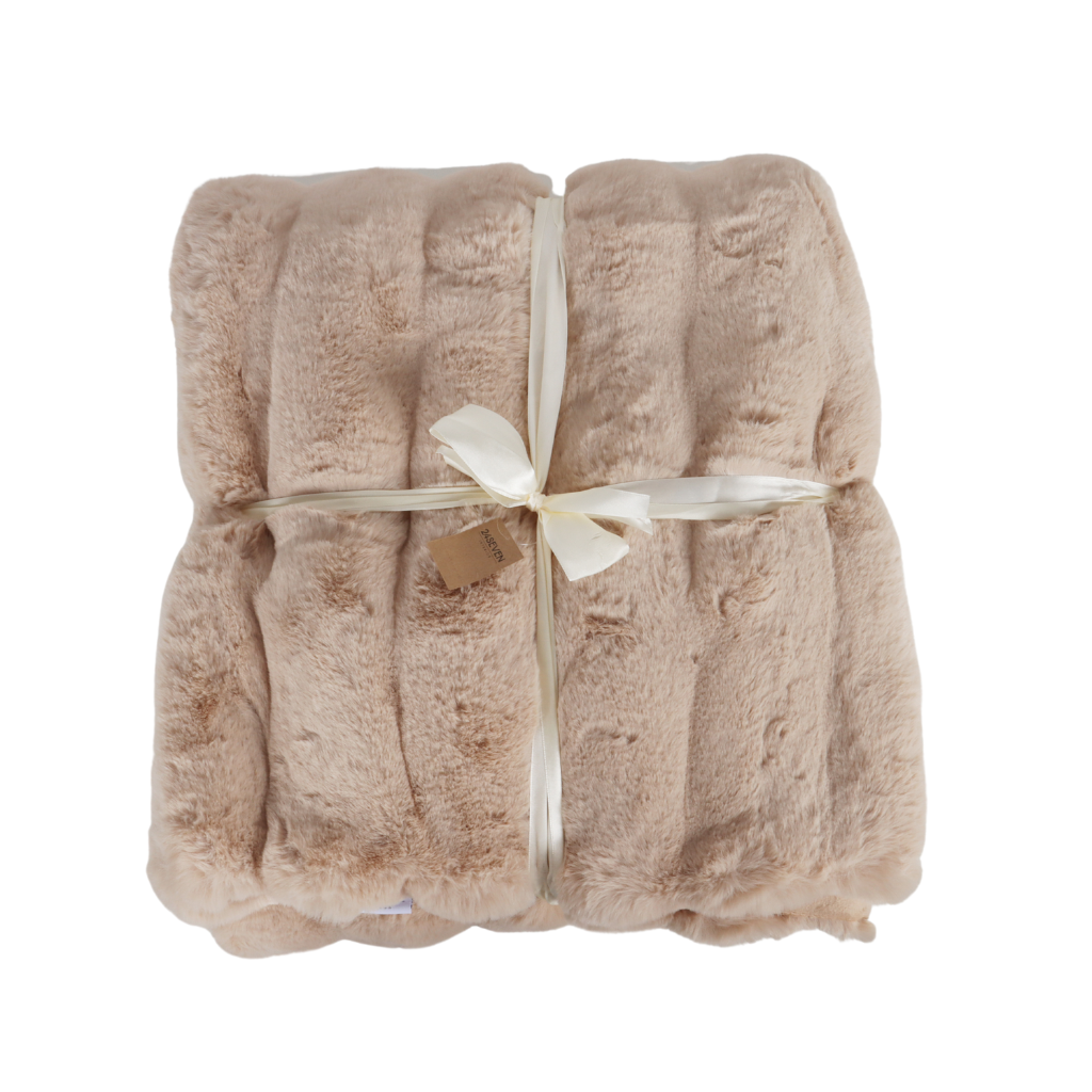 Plaid Lou caramel 130 x 170 cm