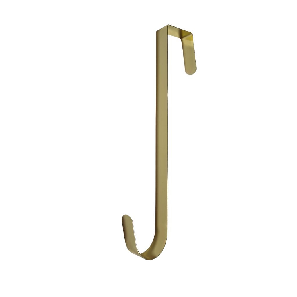 Deurhanger krans metaal goud 30 cm