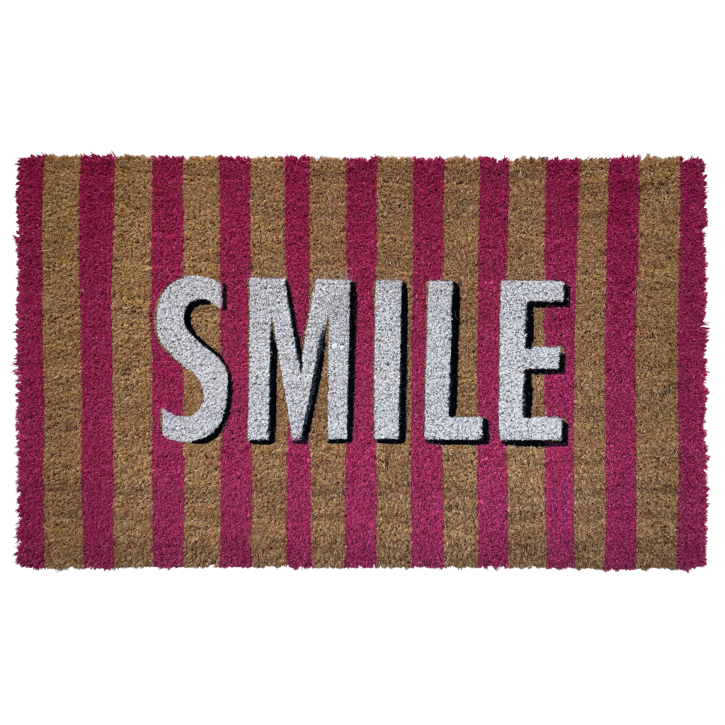 Deurmat kokos Smile 45 x 70 cm