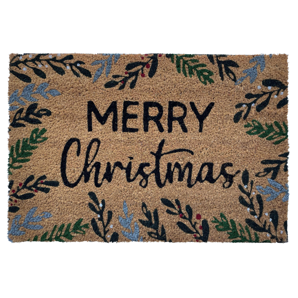 Deurmat kokos Merry Christmas 40 x 60 cm