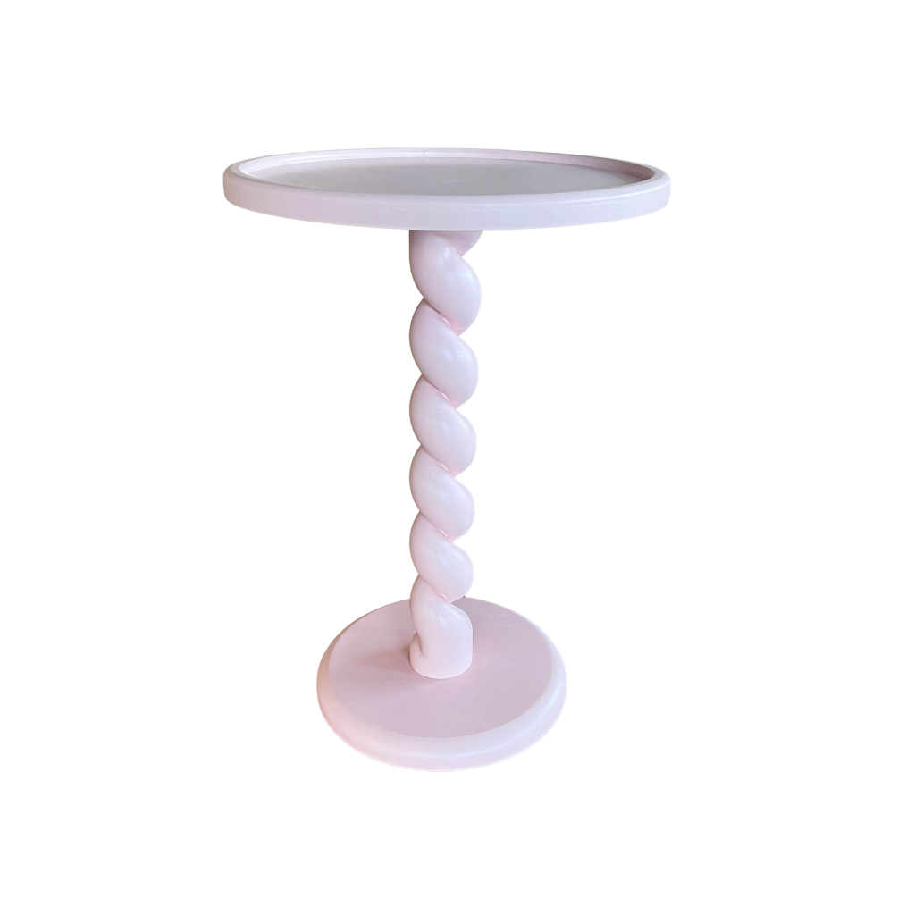 De Bosrand Bijzettafel Twist Soft Roze 35 x 50 cm