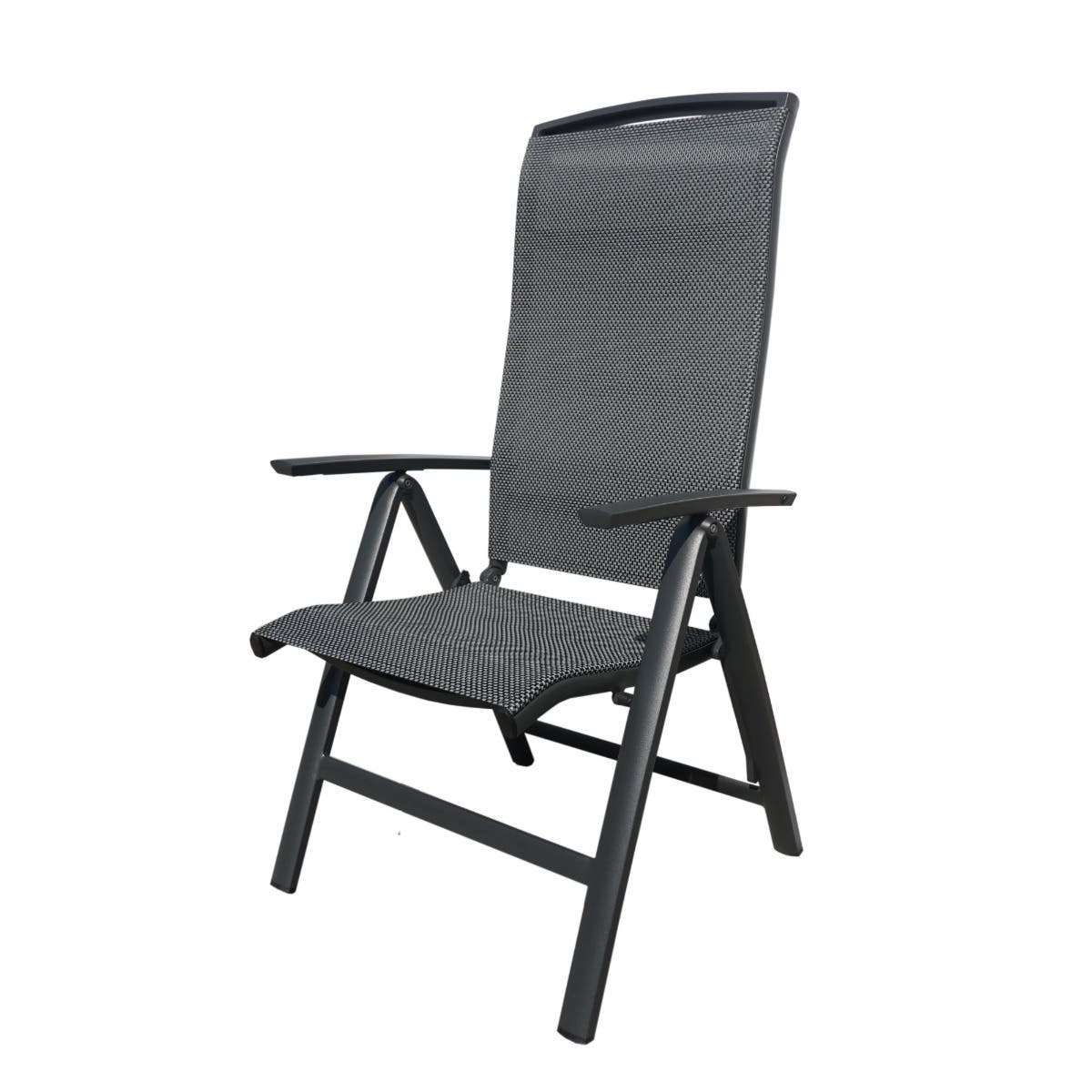 Royal Seasons Uitschuifbare Diningset 6-zits La Palma Antraciet