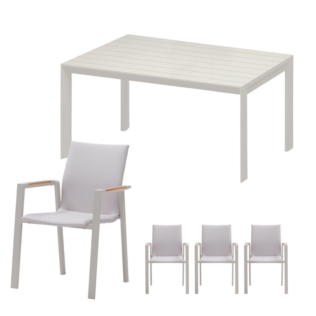 Royal Seasons Solare dining set 4 personen