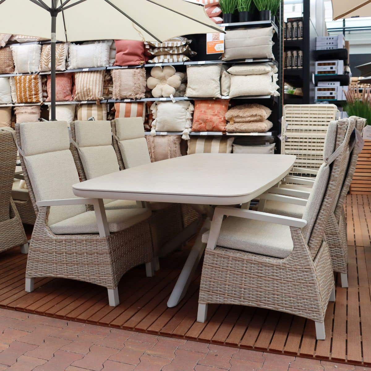 Royal Seasons Diningset 6-zits Athene Naturel