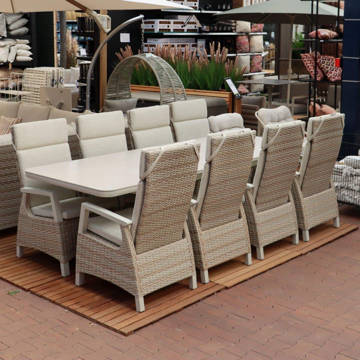 Royal Seasons Diningset 8-zits Athene Naturel