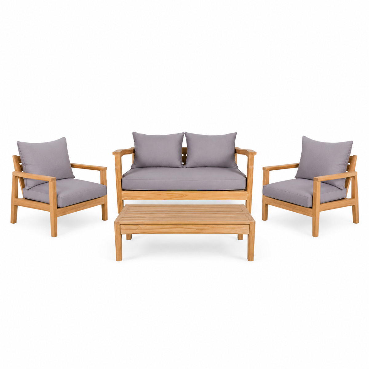 Timber Loungeset 4-zits Charles Hout